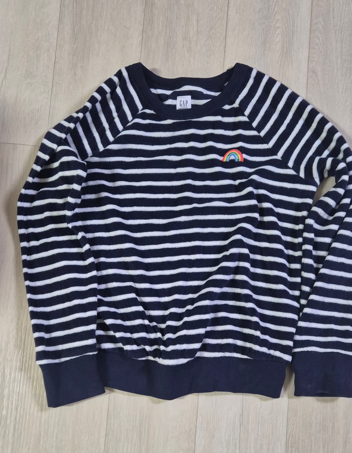 GAP 스트라이프 맨투맨 티셔츠 M (8-9세) 상품이미지1