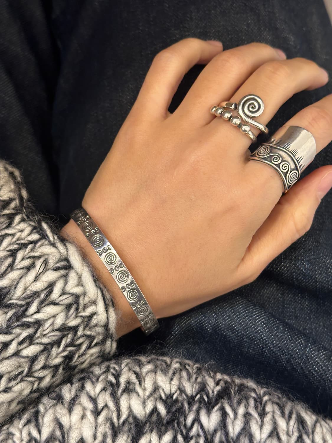 Spiral Path 925Silver Bangle🌀🌀🌀 상품이미지3