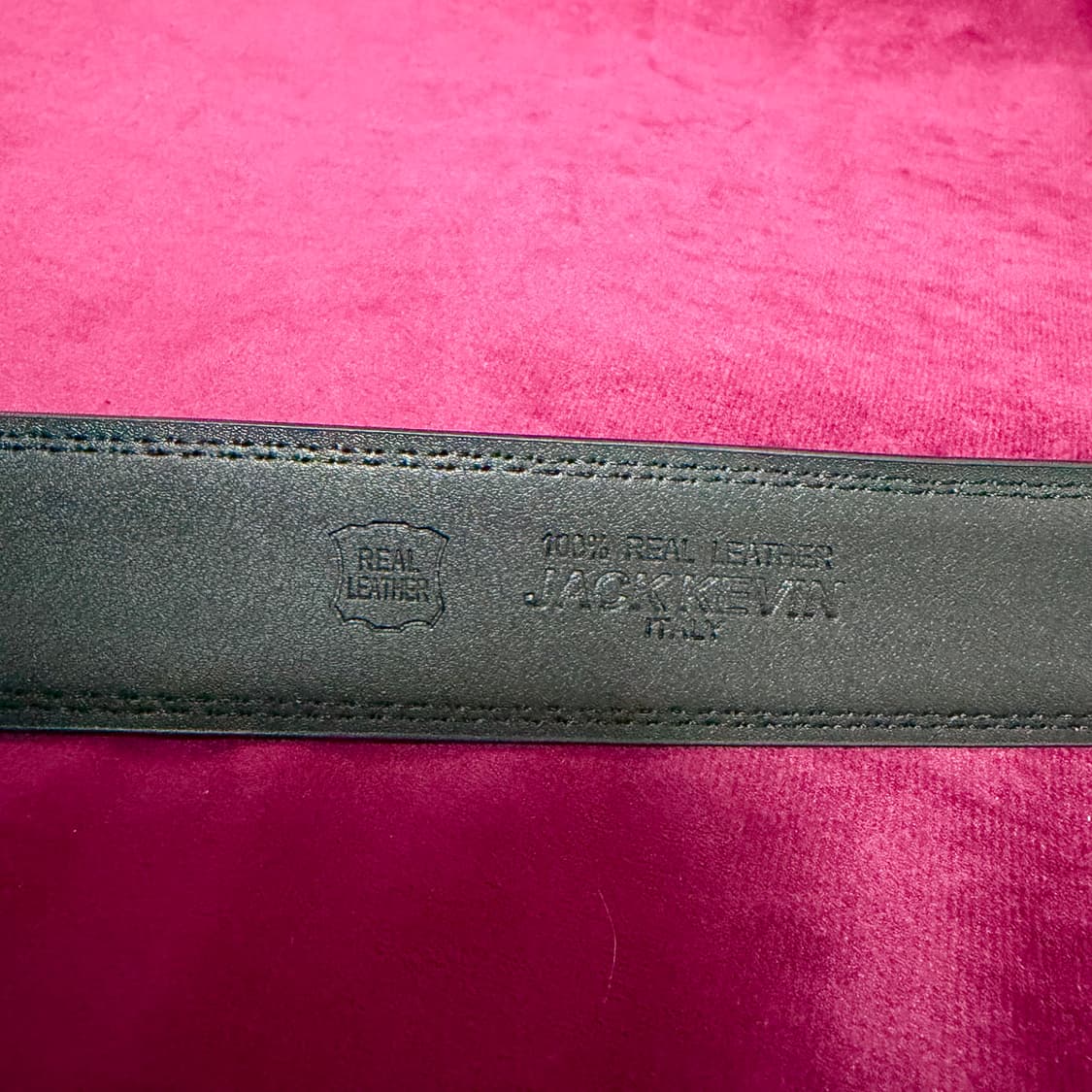 Jack Kevin 이탈리안 블랙 레더 벨트 상품이미지6