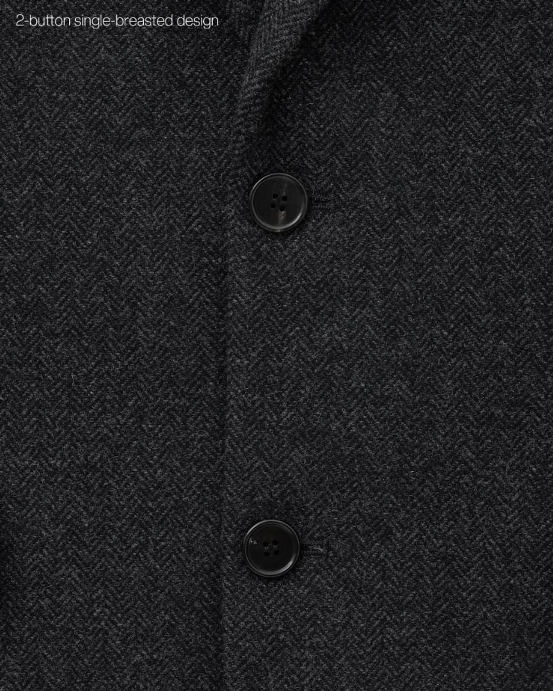 [새제품] 25FW TNGT 울 블렌드 헤링본 자켓 다크 그레 095 상품이미지4