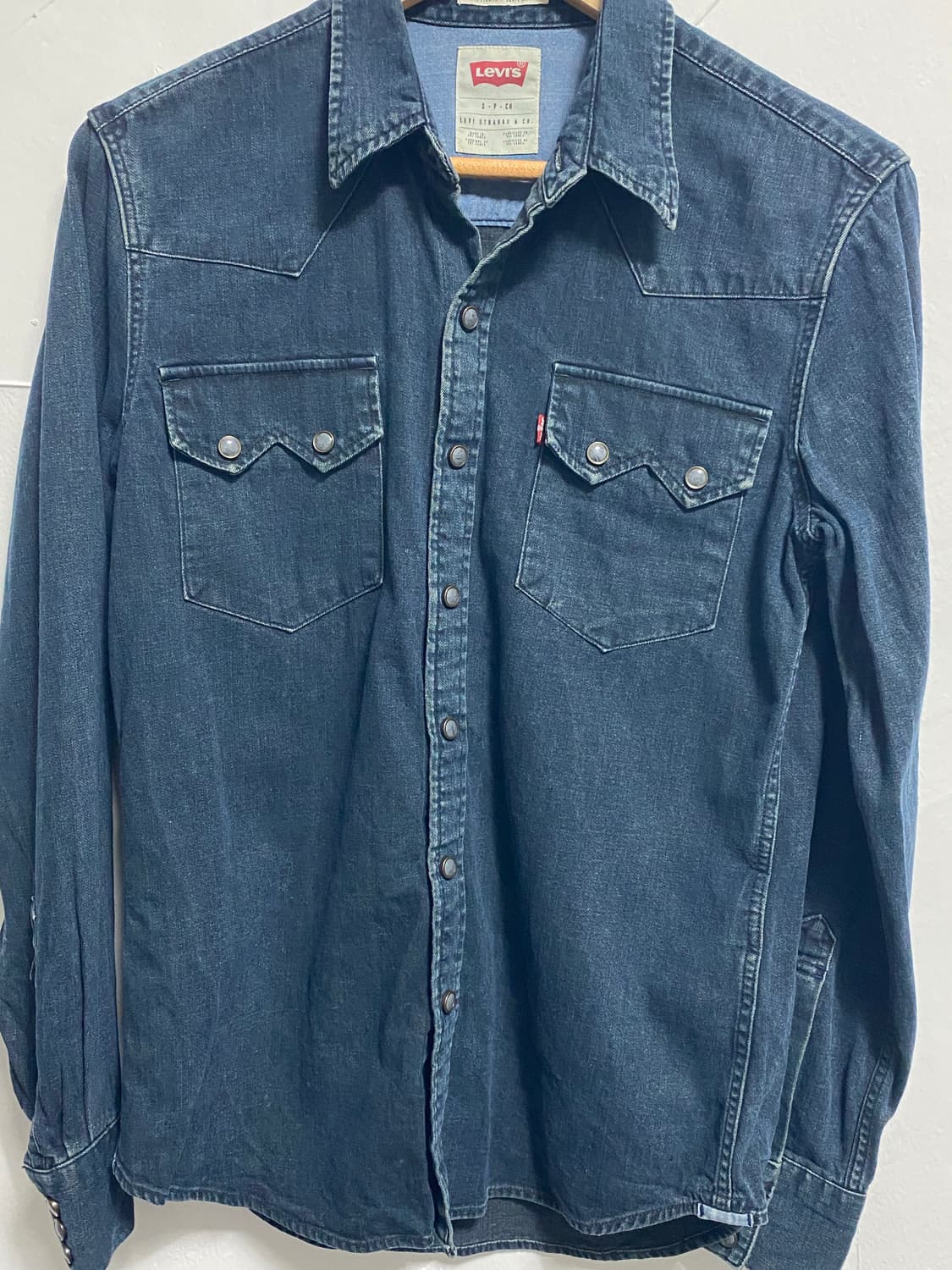 리바이스 데님웨스턴 셔츠 레드텝 S 상품이미지1