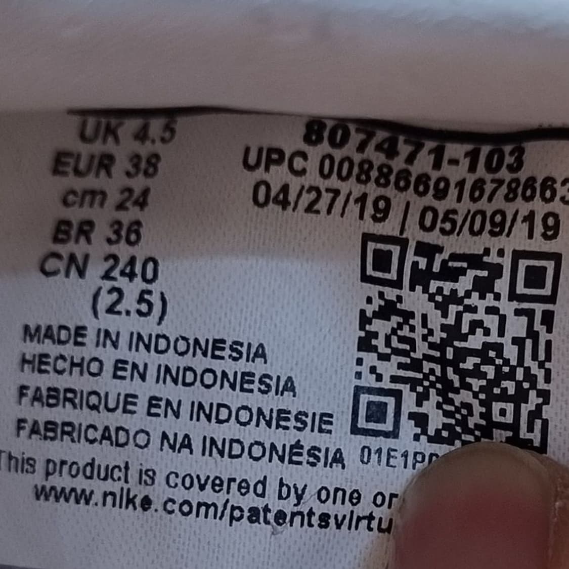 나이키 코르테즈 흰빨 운동화240. 상품이미지5