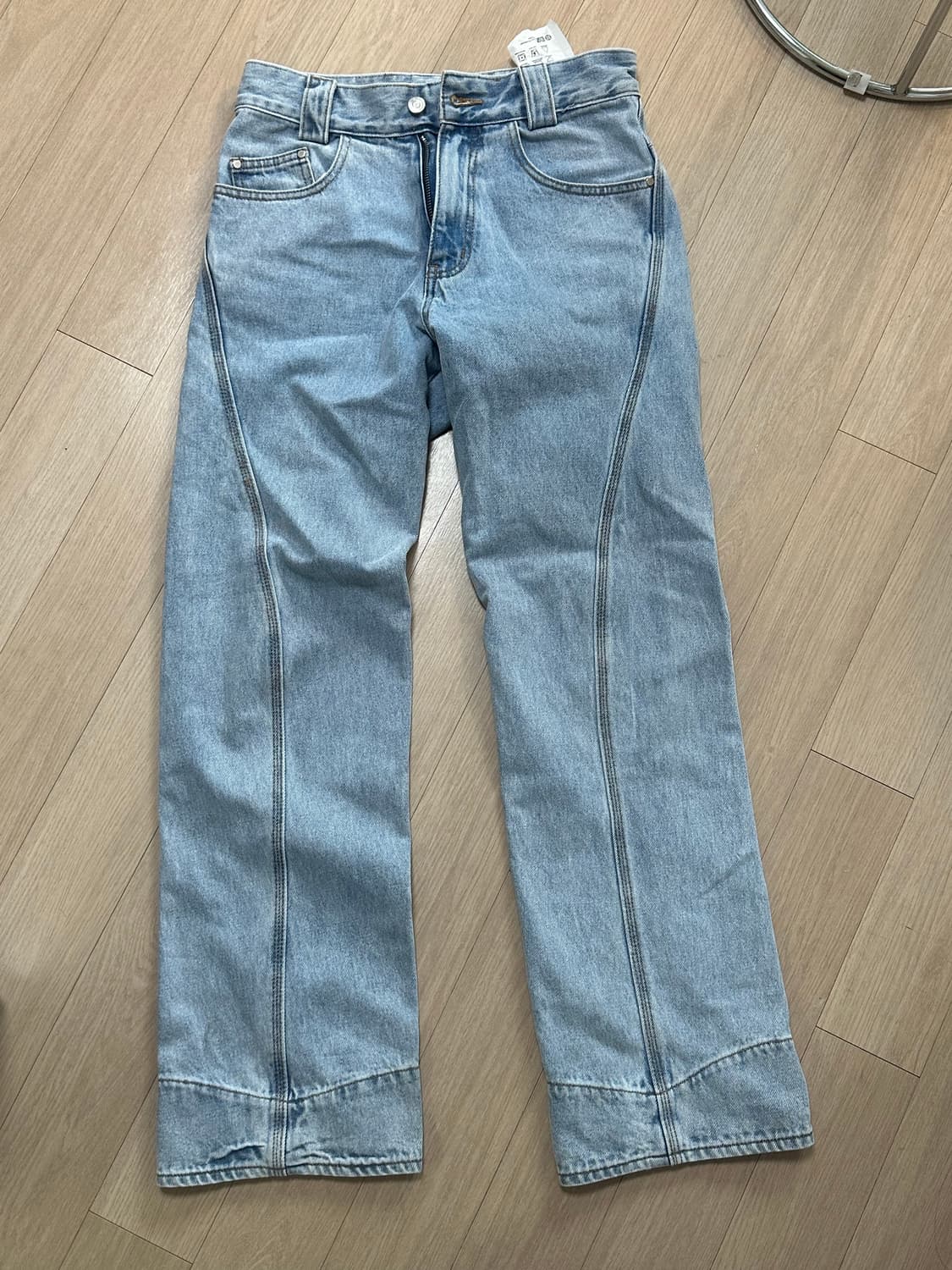 플라스틱프로덕트 드리프트 데님팬츠 스틸블루 s 상품이미지1