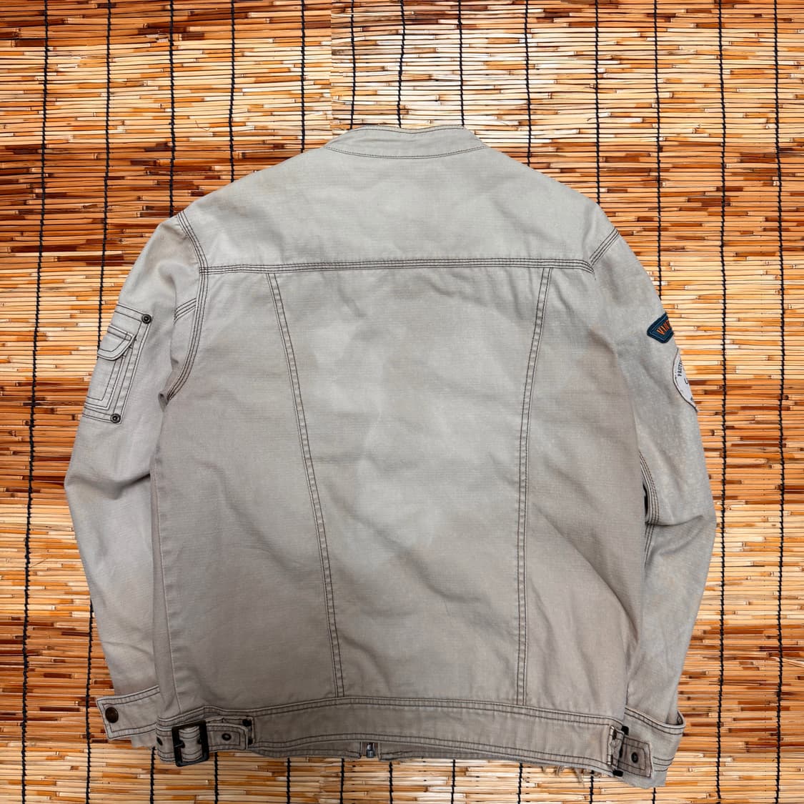 빈티지 카키 브라운 워크 레이싱 자켓 L 상품이미지2