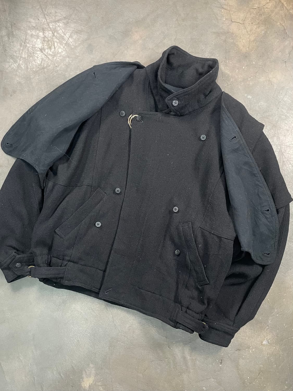 테테옴므 더블 레이어드 봄버 자켓 상품이미지2