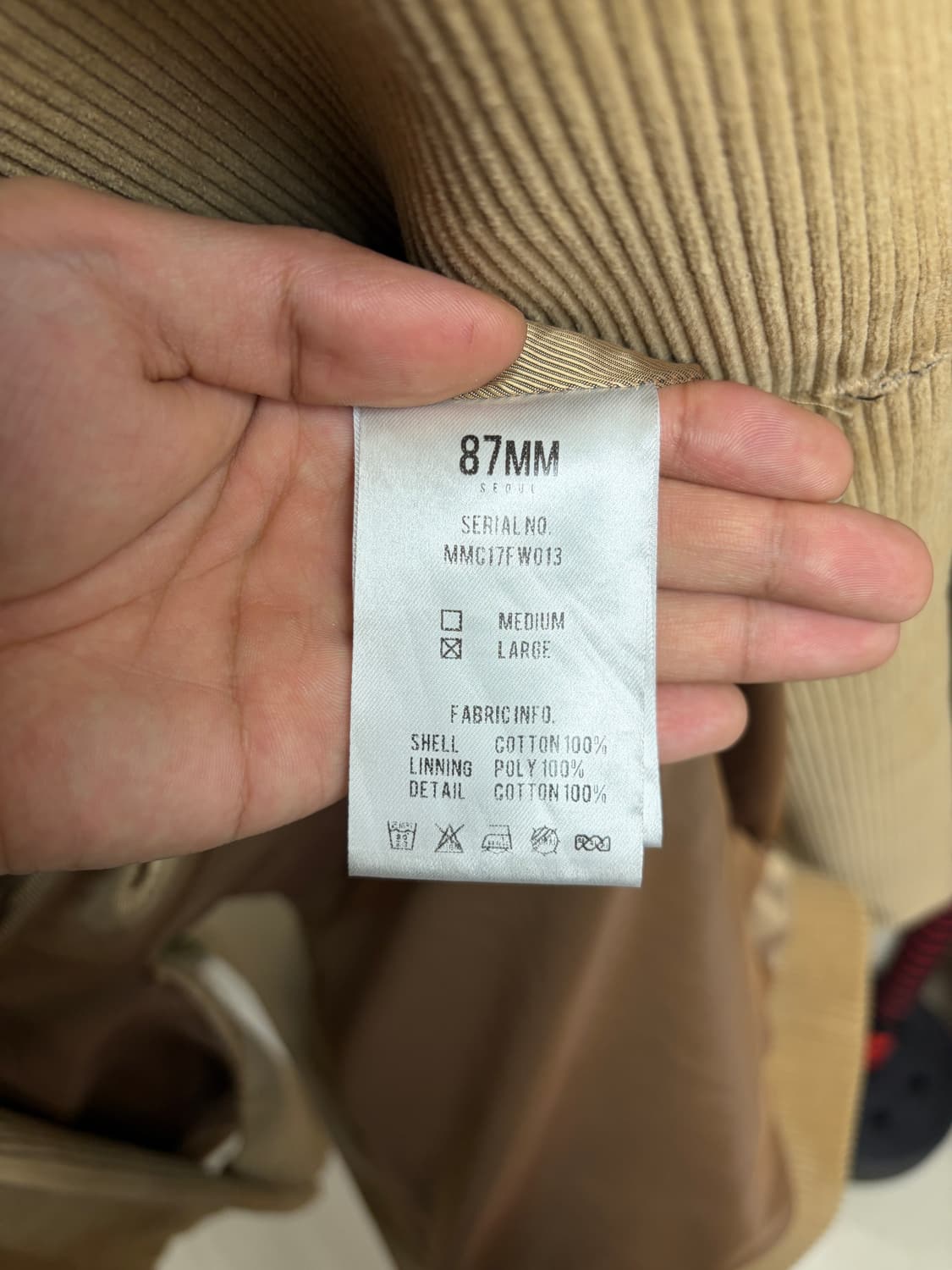 87mm 컬렉션 코듀로이 더블코트 상품이미지6