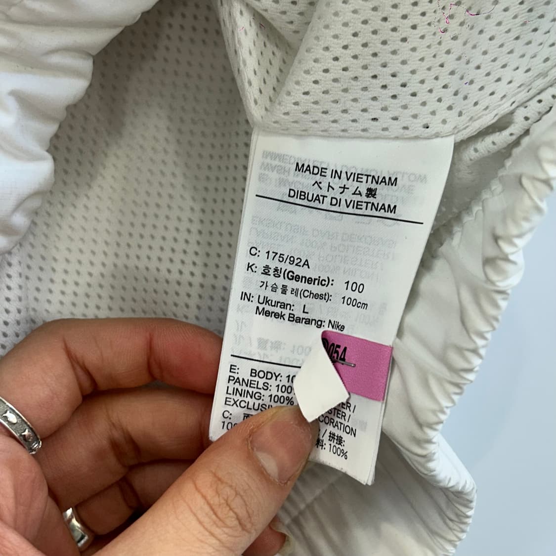 Nike 나이키 스몰로고 레드 블랙 배색 바람막이 상품이미지6