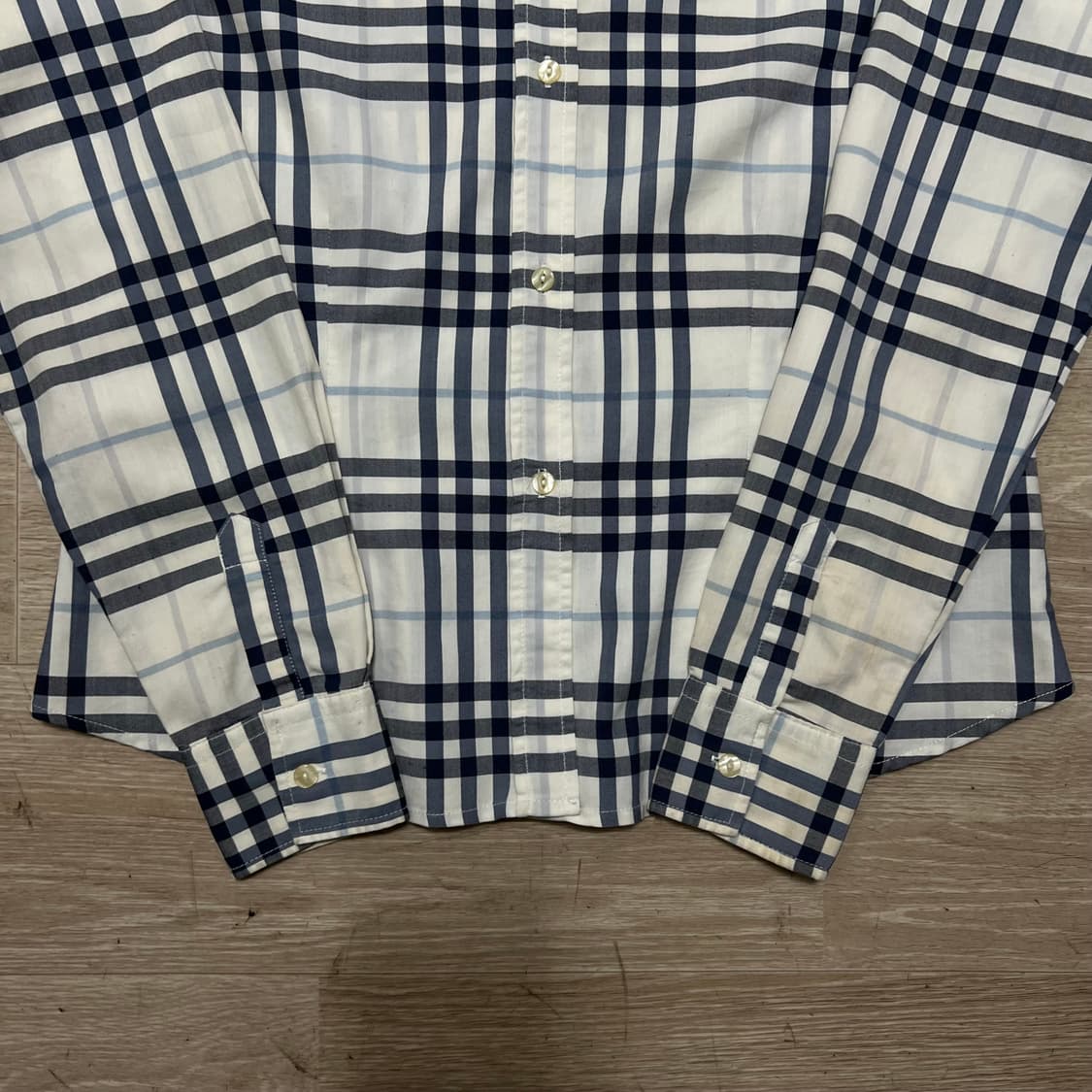 버버리 런던 노바체크 긴팔 셔츠 [라이트 베이지] L/100 상품이미지3