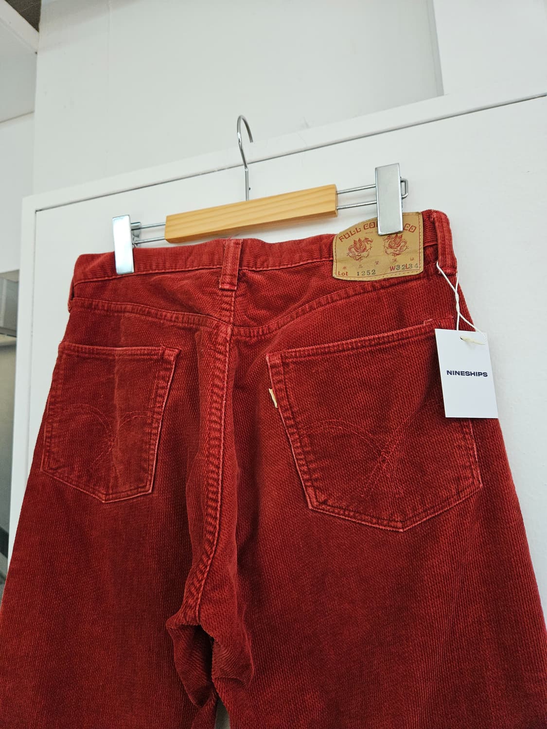 풀카운트 1252 레드 피퀘 바지 32 올드 풀카운트 상품이미지1