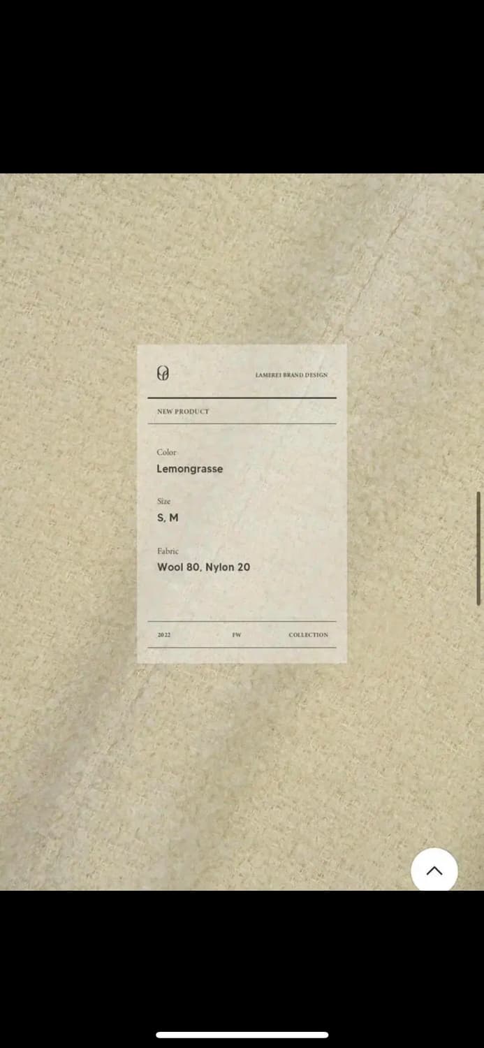 [새상품] 라메레이 LAMEREI 울 크롭 자켓 M사이즈 상품이미지6