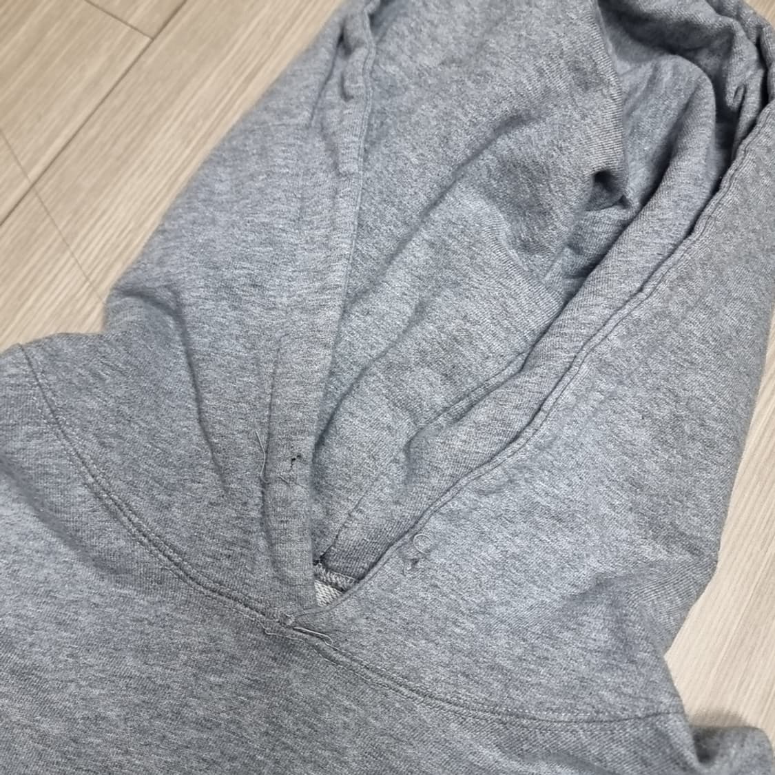 usa 미제 SUPER S 회색 후드티 L 상품이미지3