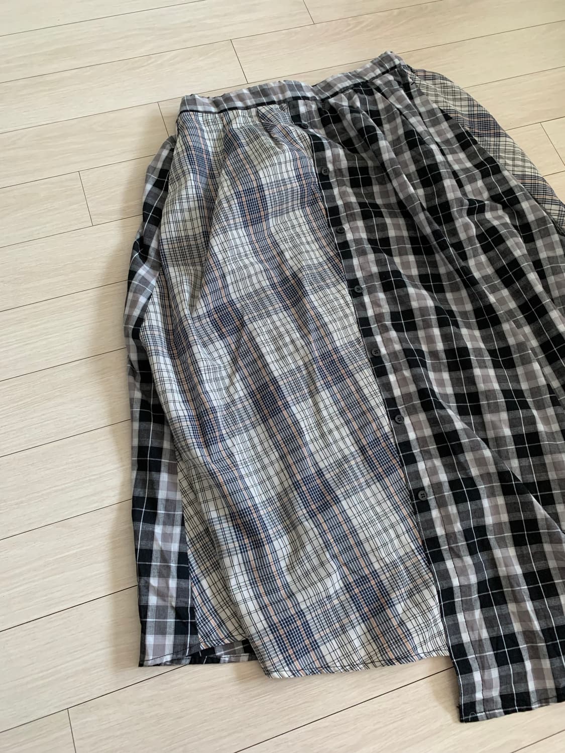 빈티지 셔츠 스커트 상품이미지2
