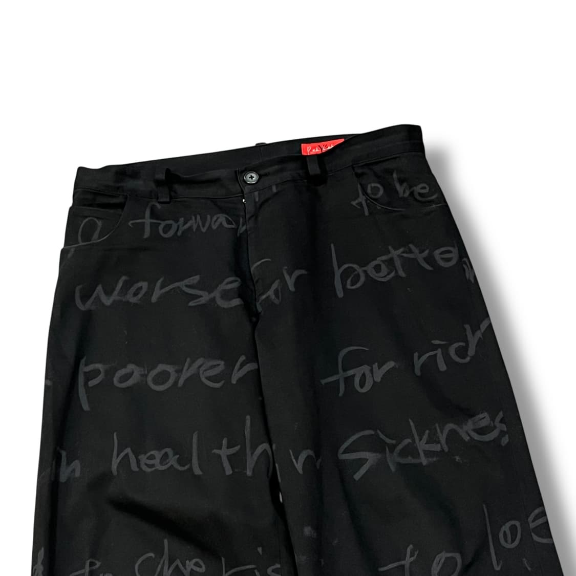  요지야마모토 로고 레터링 팬츠 y14263 상품이미지4
