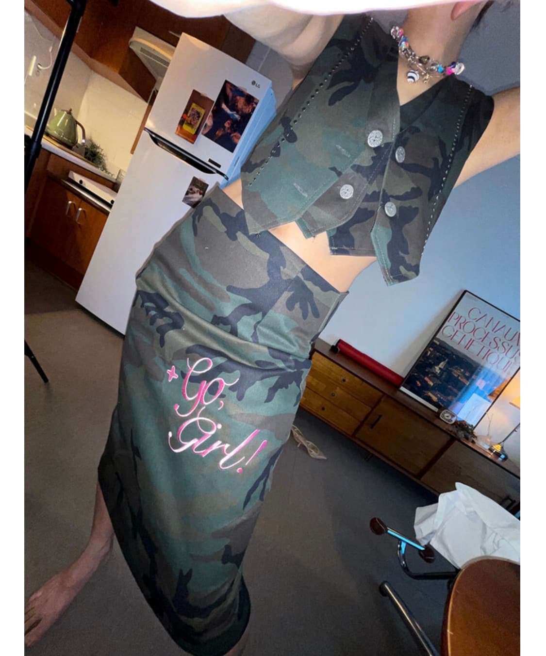 camo skirt 상품이미지1