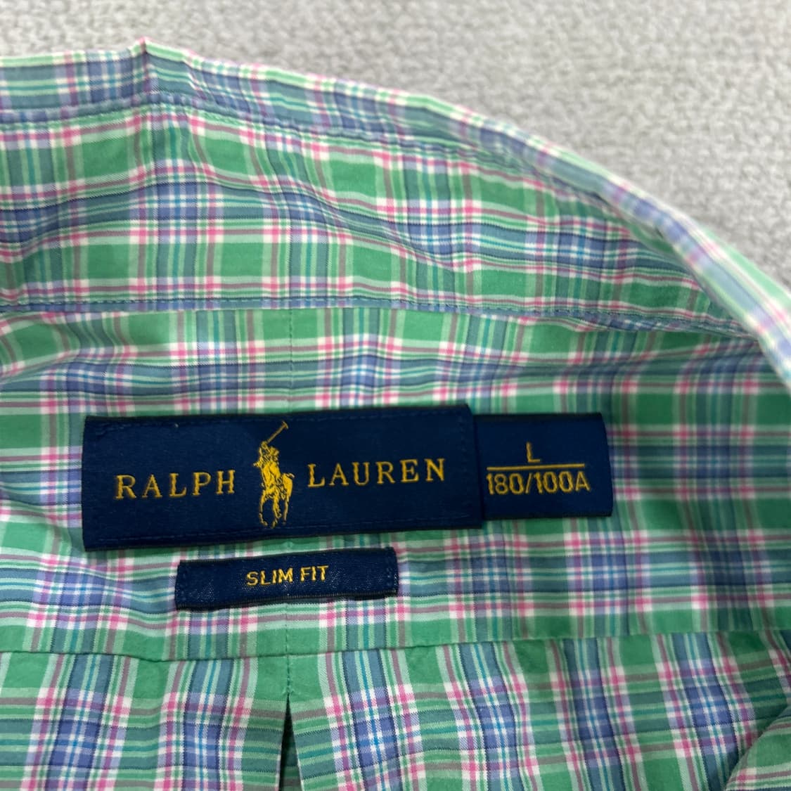 랄프로렌 하늘색 체크셔츠 상품이미지2