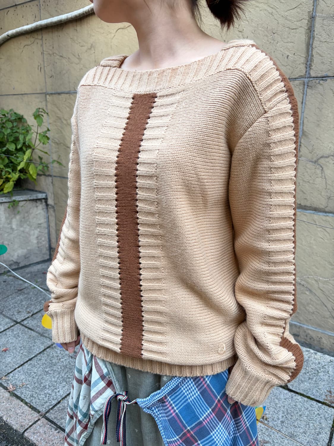 90s Courreges homme 꾸레쥬 옴므 울 니트 상품이미지1