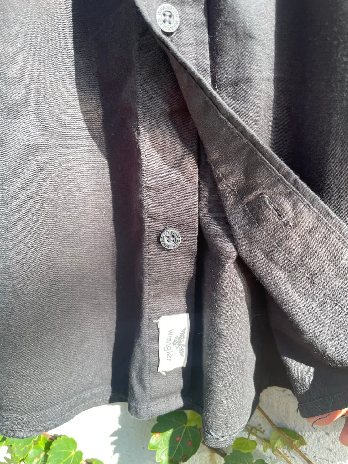 Wrangler work 1/2 shirt (black) 상품이미지2