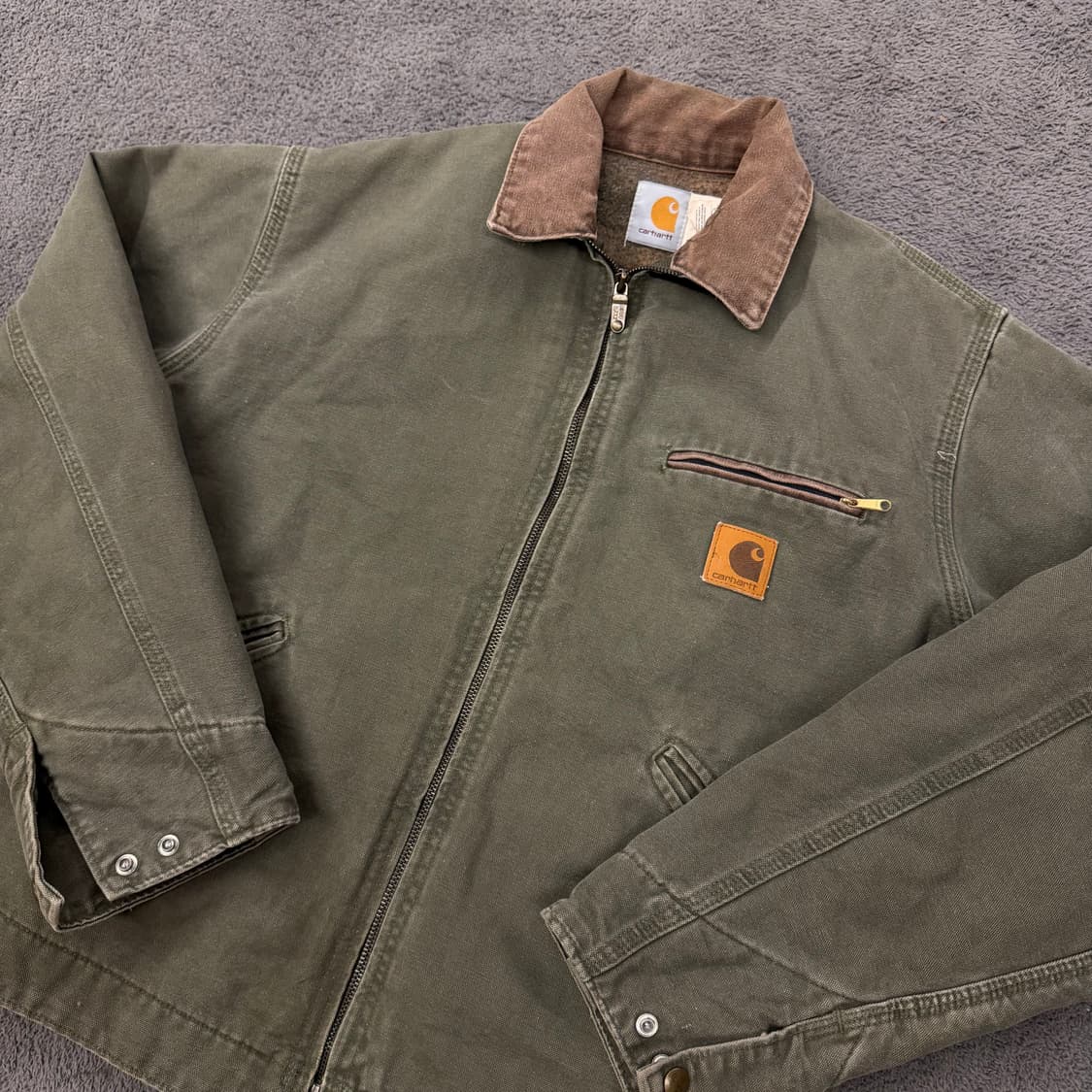 [ 정품/M ] 칼하트  j76 mos 모스그린 디트로이트 자켓 상품이미지1