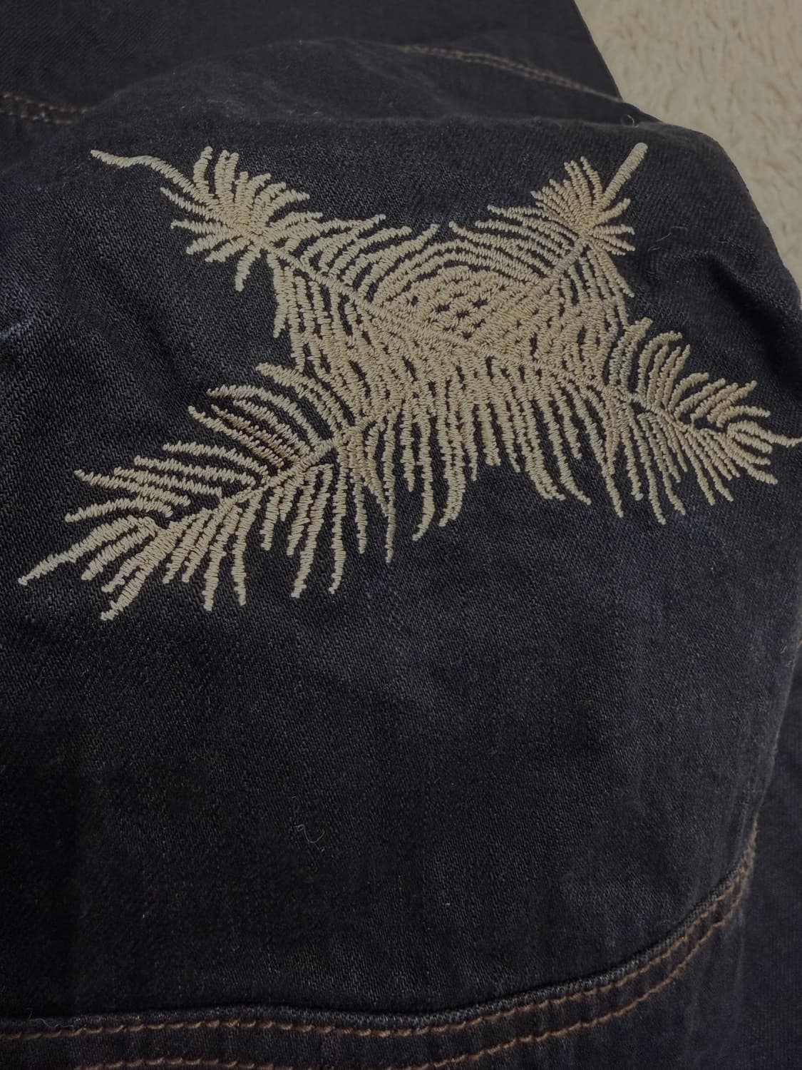 아오이로 오오키 페더 데님 팬츠 다크 인디고 사이즈 1 상품이미지4