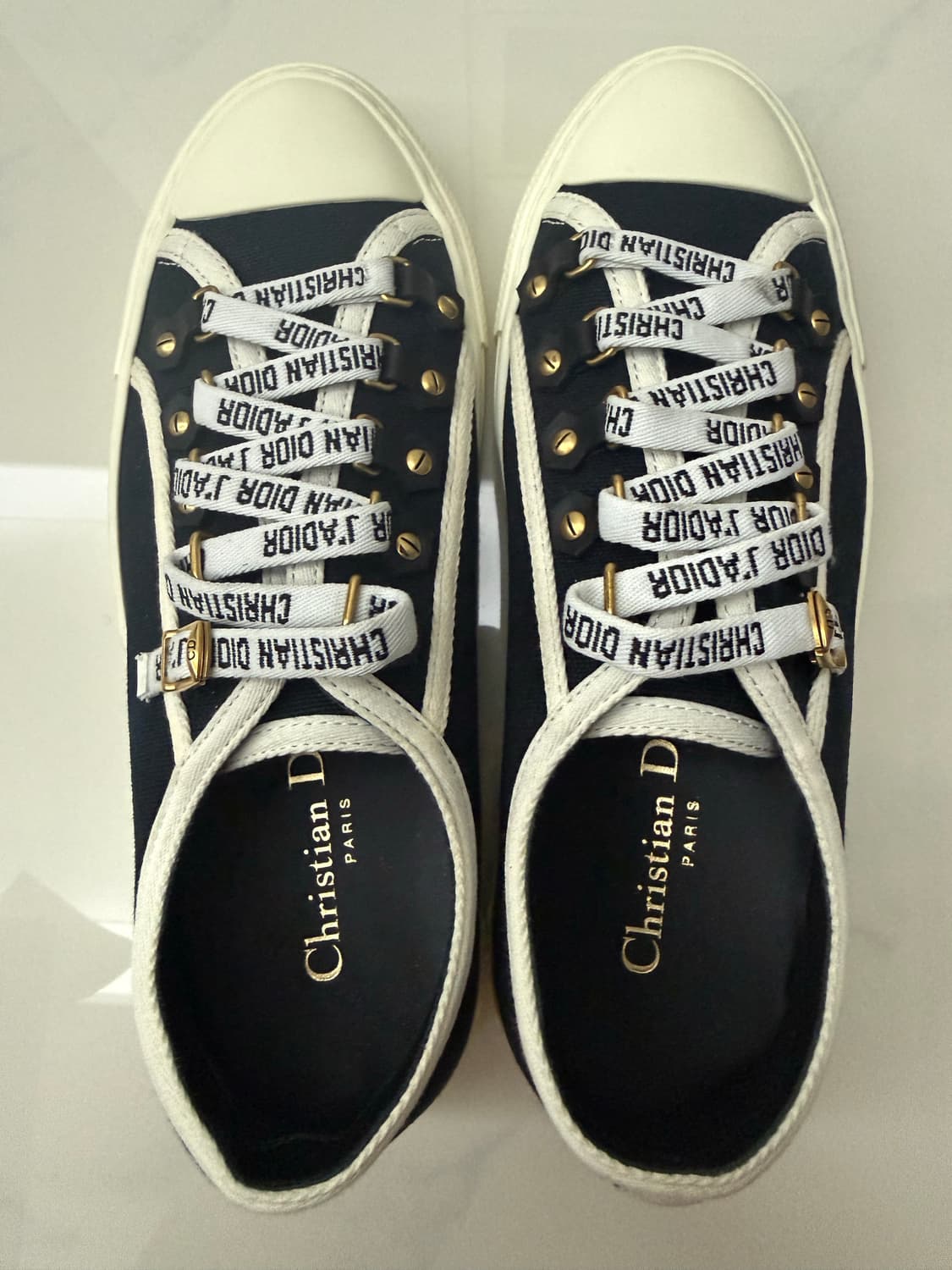 디올 워크앤디올 스니커즈 캔버스 블랙(36) 상품이미지2