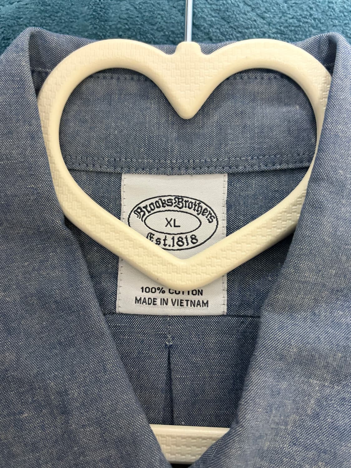 브룩스브라더스 샴브레이 셔츠 XL 상품이미지2