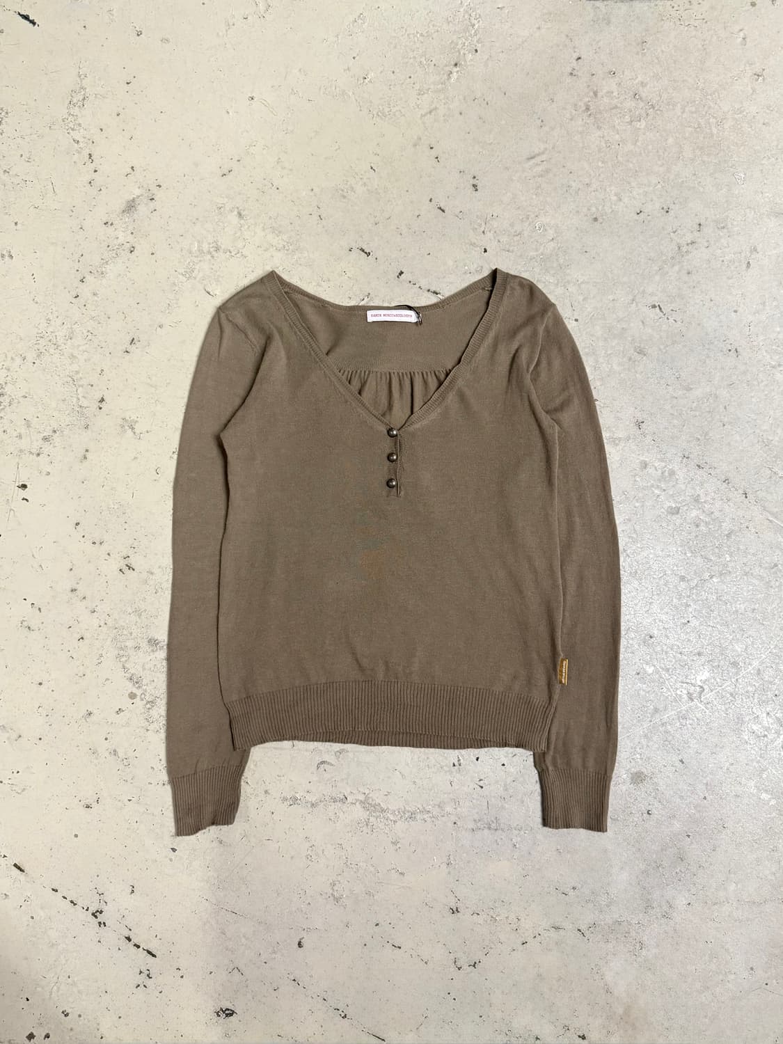 button-up detail cotton knit sleeve 상품이미지4