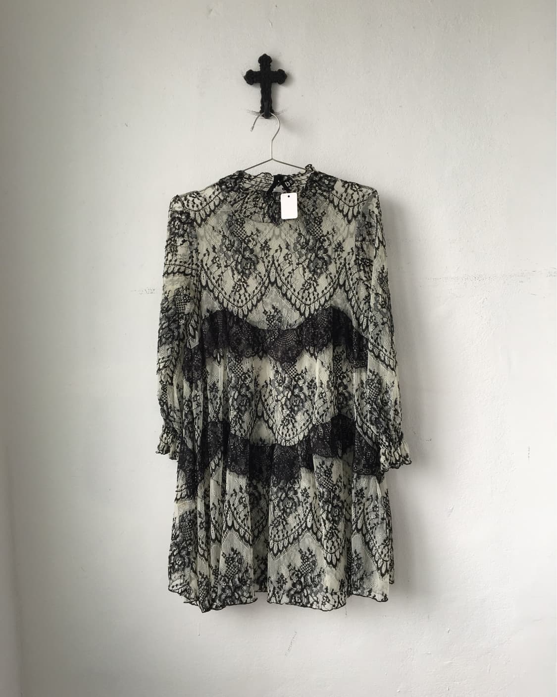 Lace see through onepiece 상품이미지2