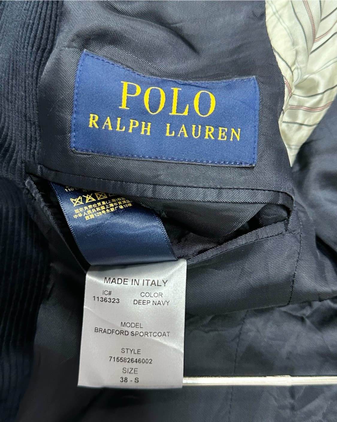 폴로 랄프로렌 코듀로이 싱글자켓 상품이미지5