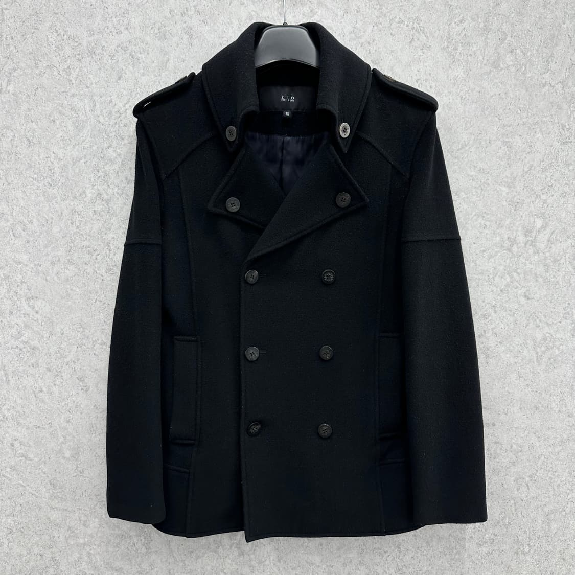 95 지오송지오 남자 슬림핏 울 피코트 상품이미지1