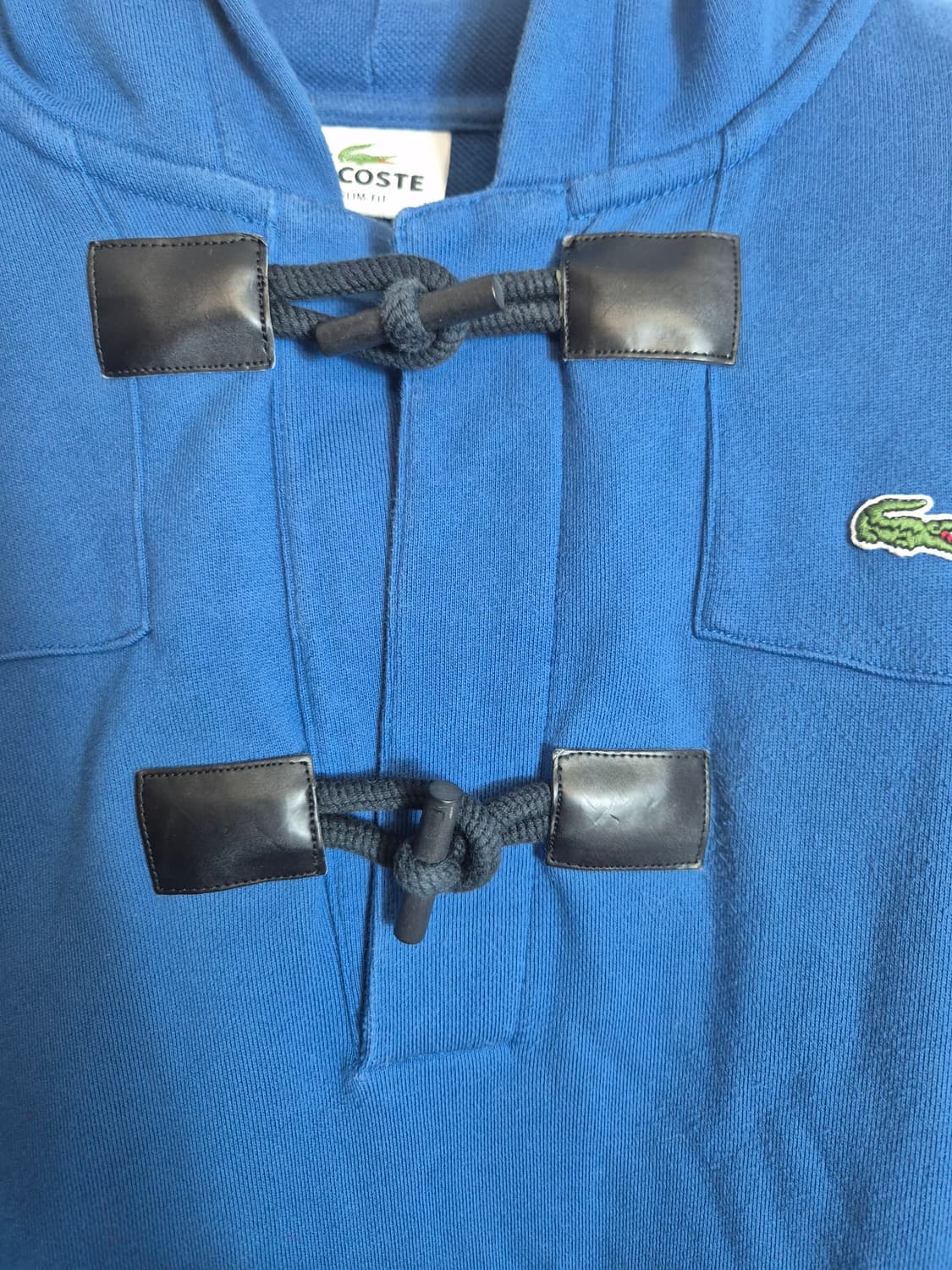 4호  100) 라코스테 블루 후드 집업 토글 디테일 상품이미지4