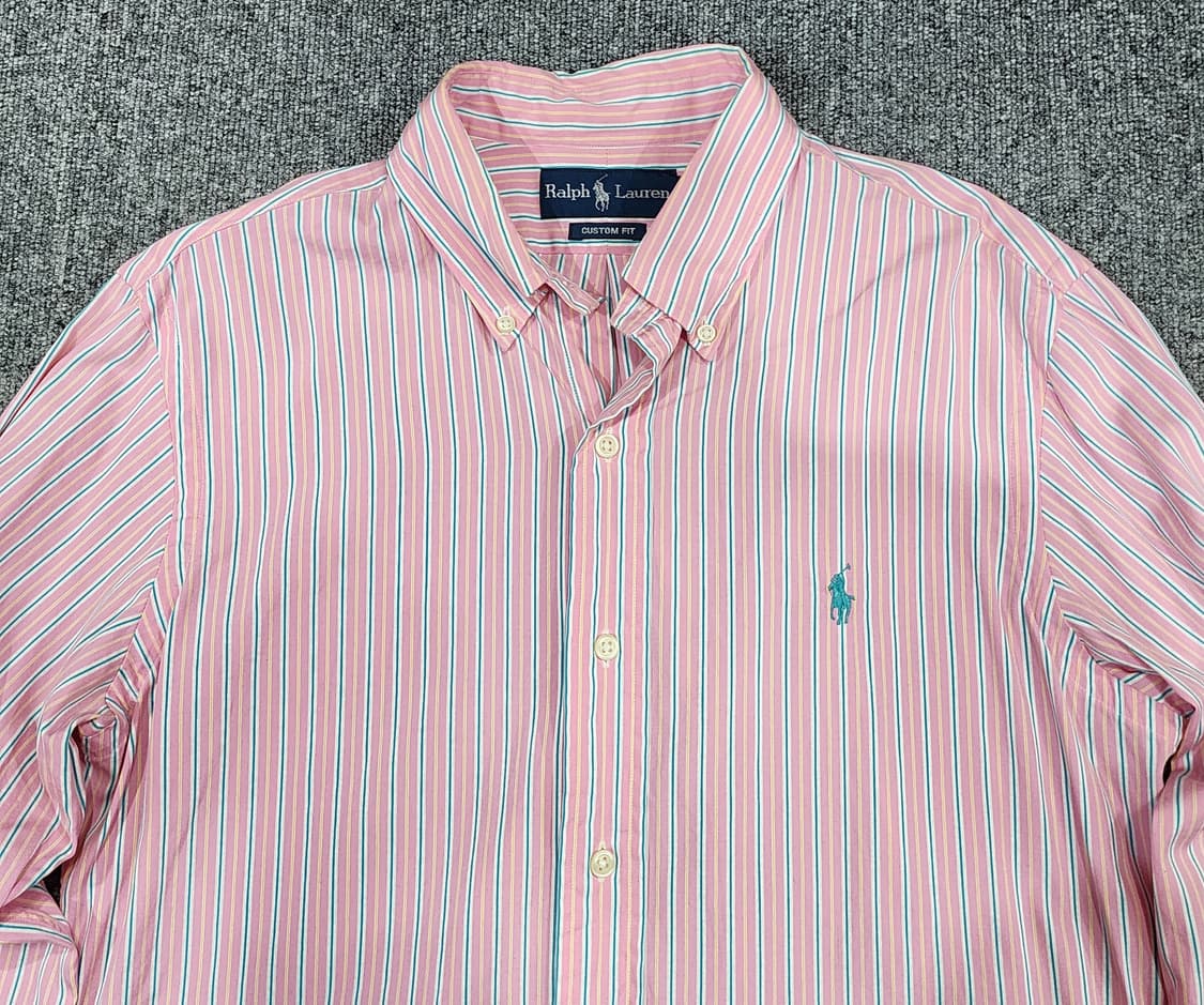 폴로 랄프로렌 커스텀핏 스트라이프 셔츠 M 상품이미지3