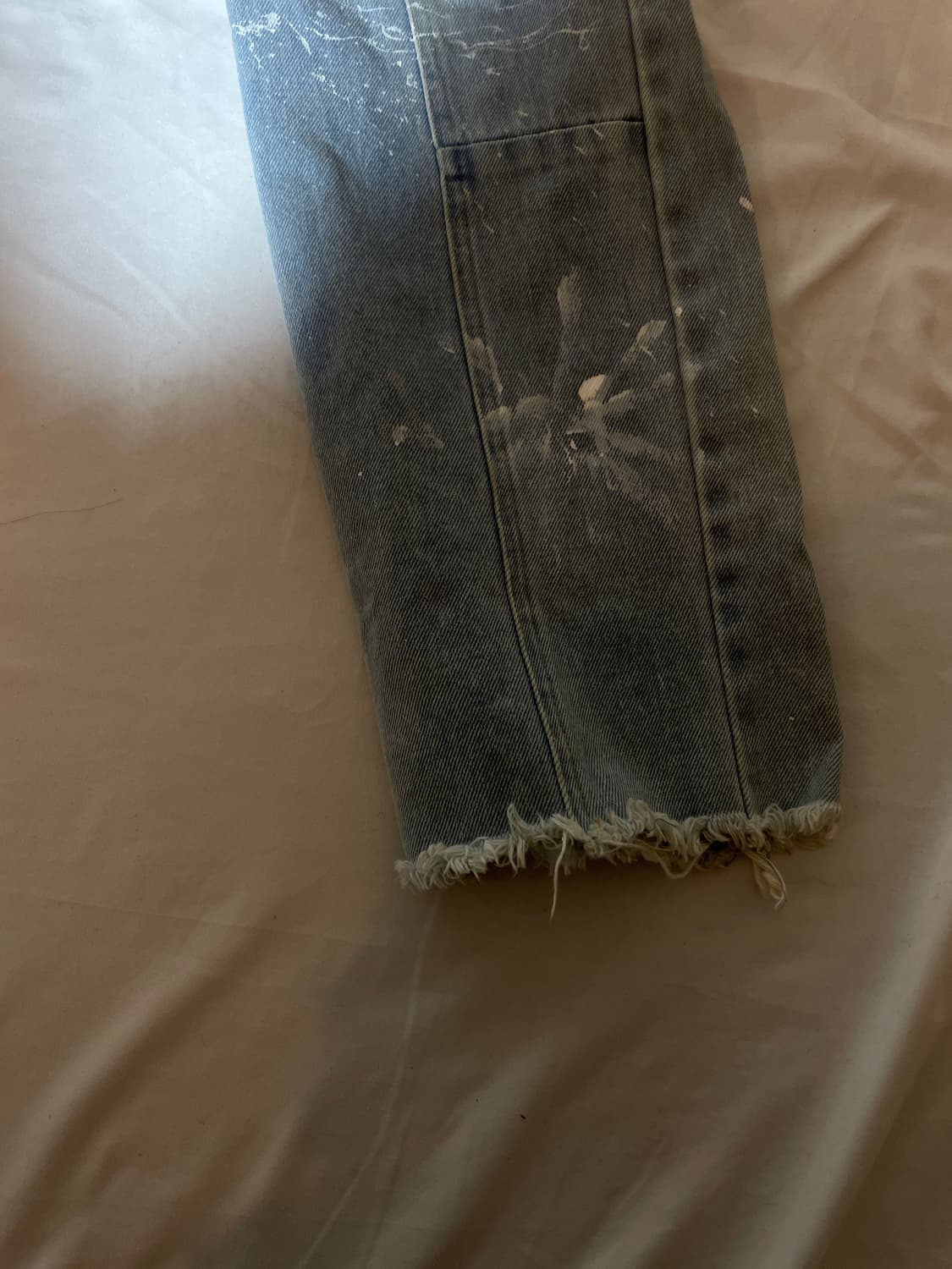 OLEANS 데미지 워싱 청바지 상품이미지3