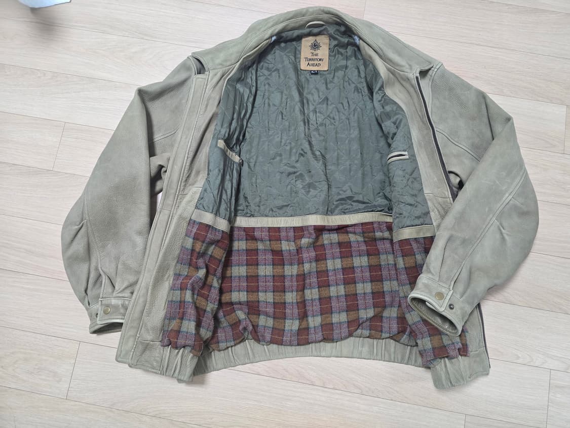 The Territory Ahead 빈티지 스웨이드 가죽 봄버 자켓 XL 상품이미지3