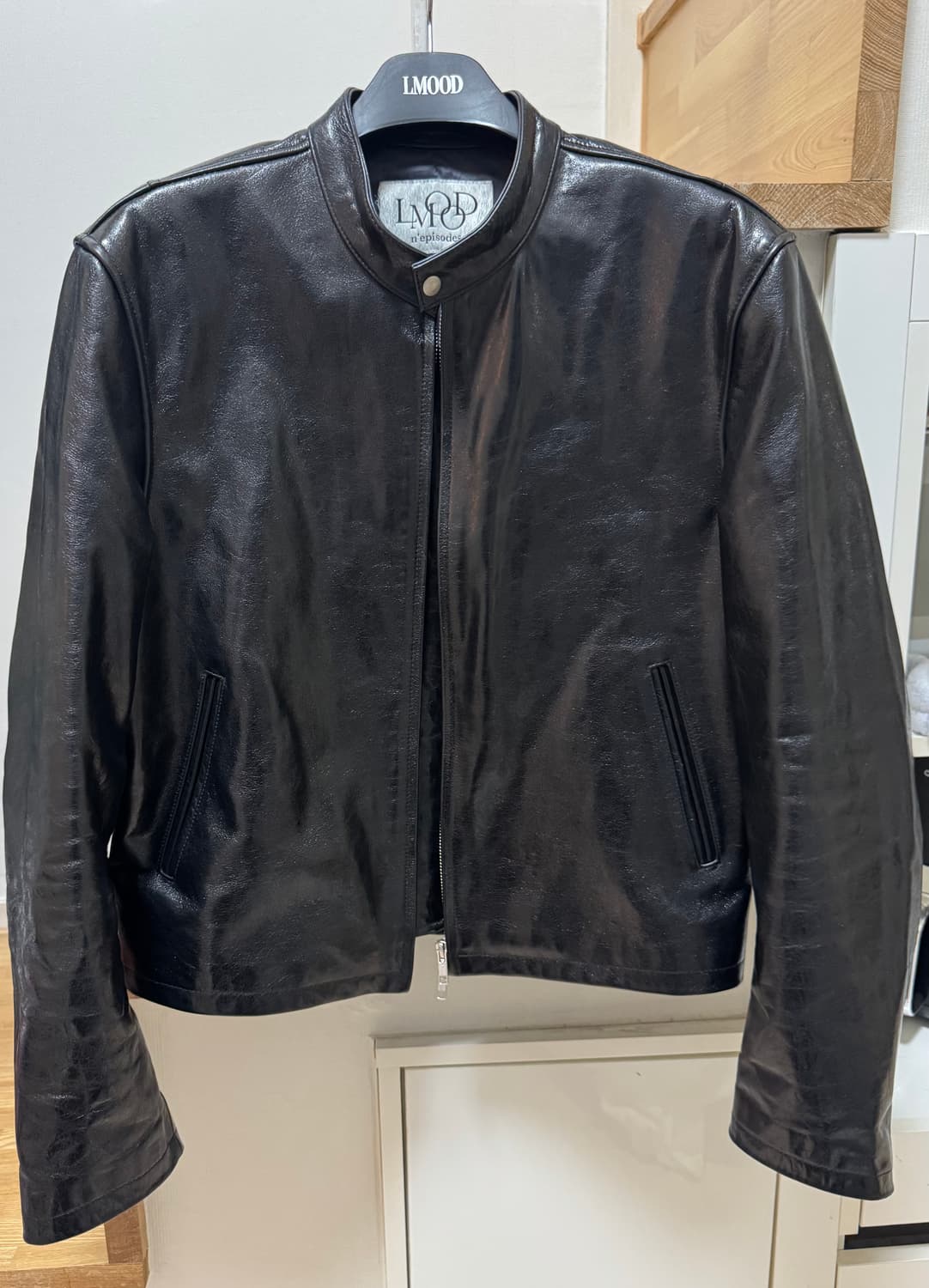 46 엘무드 카르벤 카우 레더 레이서 자켓 상품이미지2