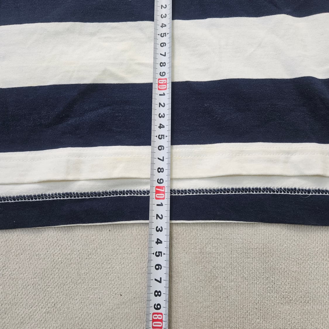 S 버커루 스트라이프 반팔티 (얼룩)0406Y 상품이미지9