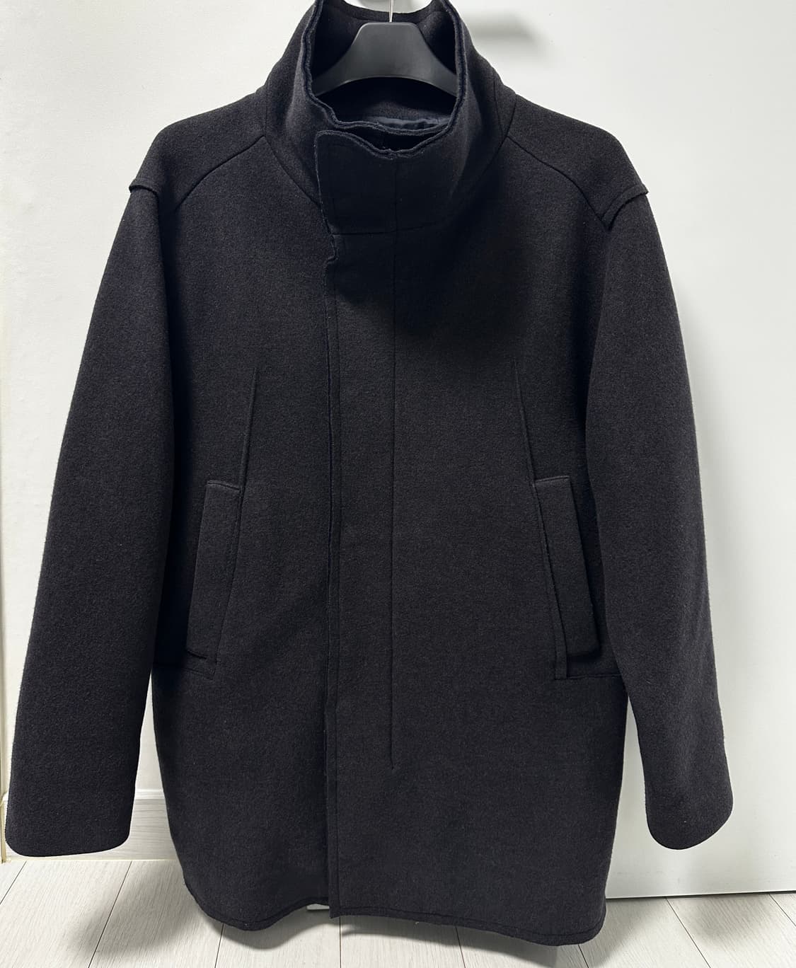 [시스템옴므] 남성 하이넥 코트 100사이즈 상품이미지2