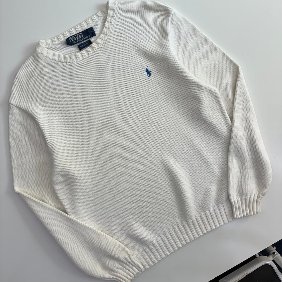 Polo 폴로 랄프로렌 화이트 라운드 니트 상품이미지2