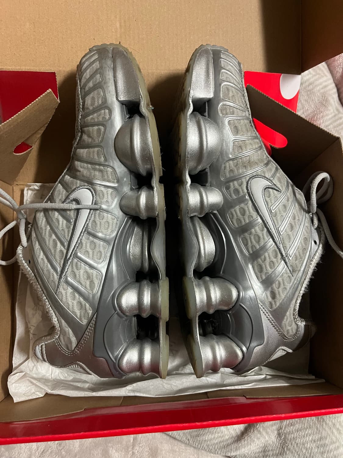 (W) 나이키 샥스 TL 퓨어 플래티넘 앤 메탈릭 실버 상품이미지3