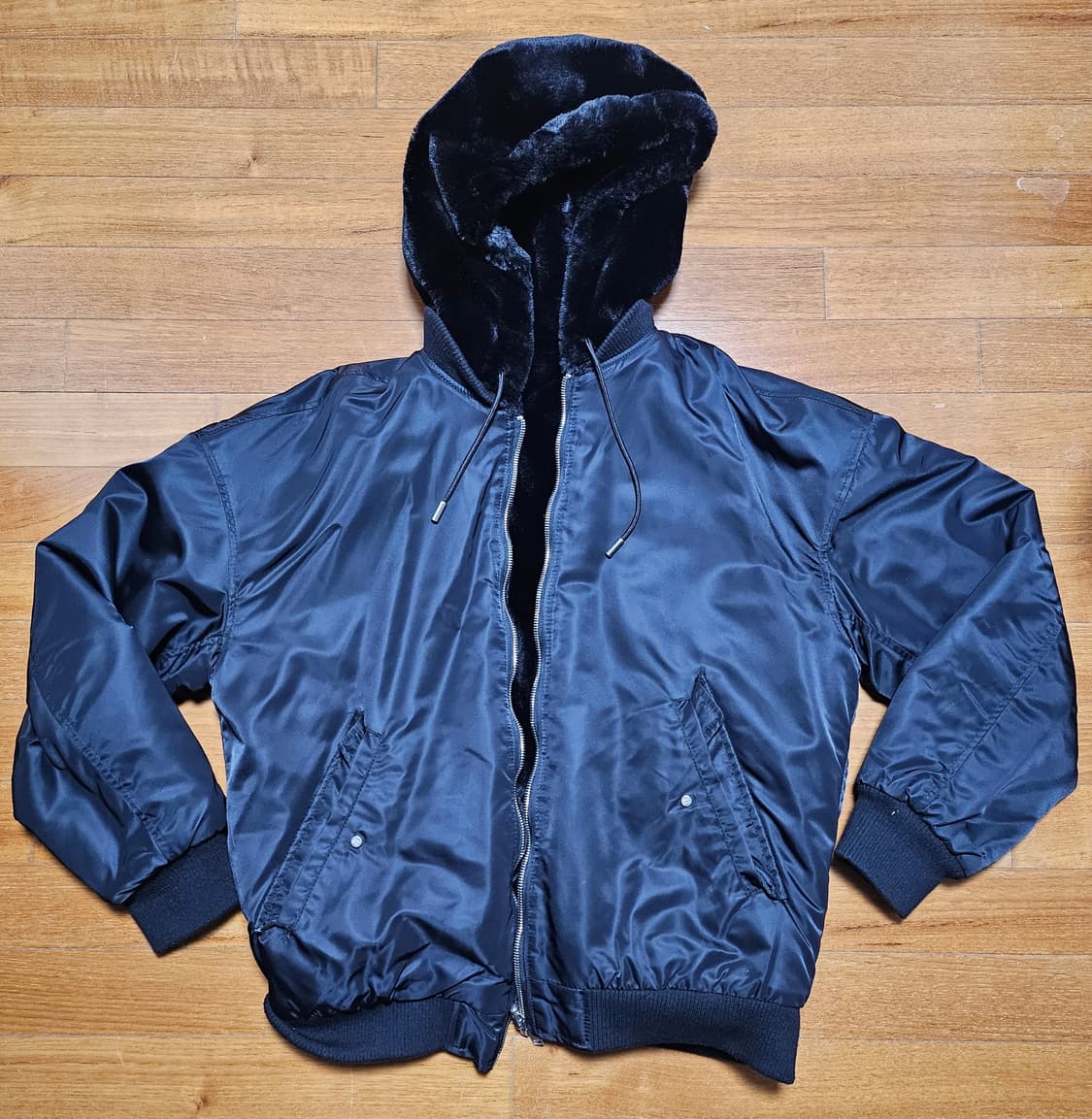 자라 퍼 리버스블 봄버 재킷 상품이미지4