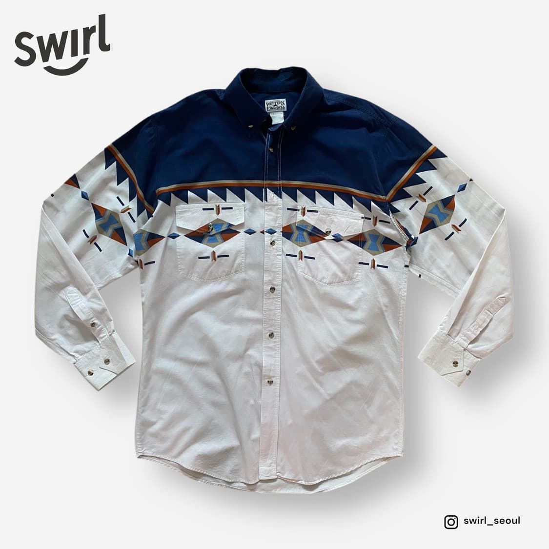 🌊Western frontier Navajo shirts 상품이미지3