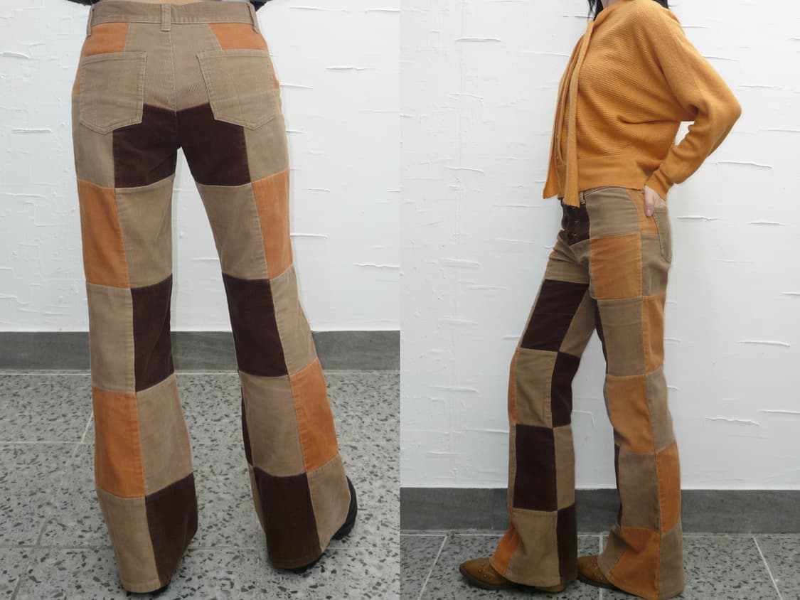 retro check corduroy pants 상품이미지2