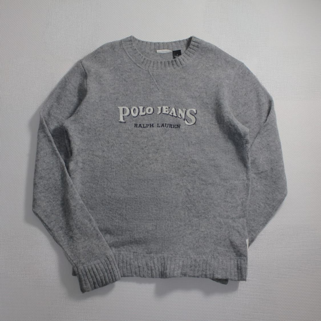90's Polo 폴로 진스 랄프로렌 울 로고 니트 상품이미지1