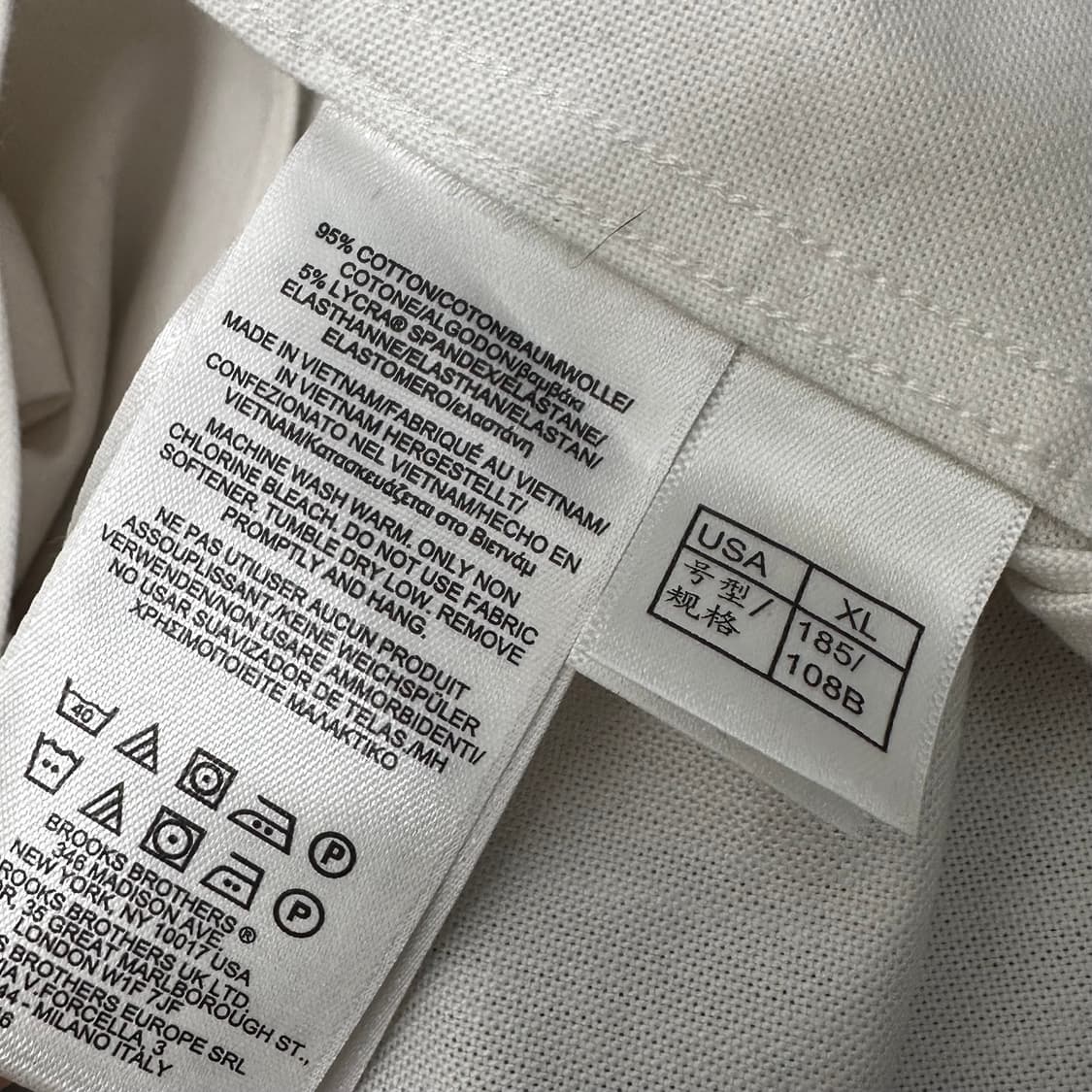 브룩스 브라더스 화이트 셔츠 XL 상품이미지9