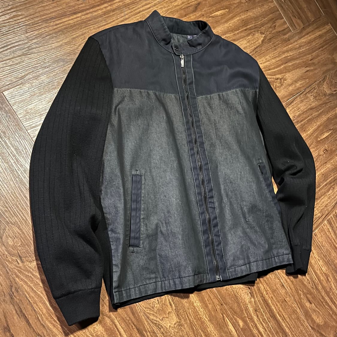 Galaxy Knit Mixed-Texture Jacket xl 상품이미지2