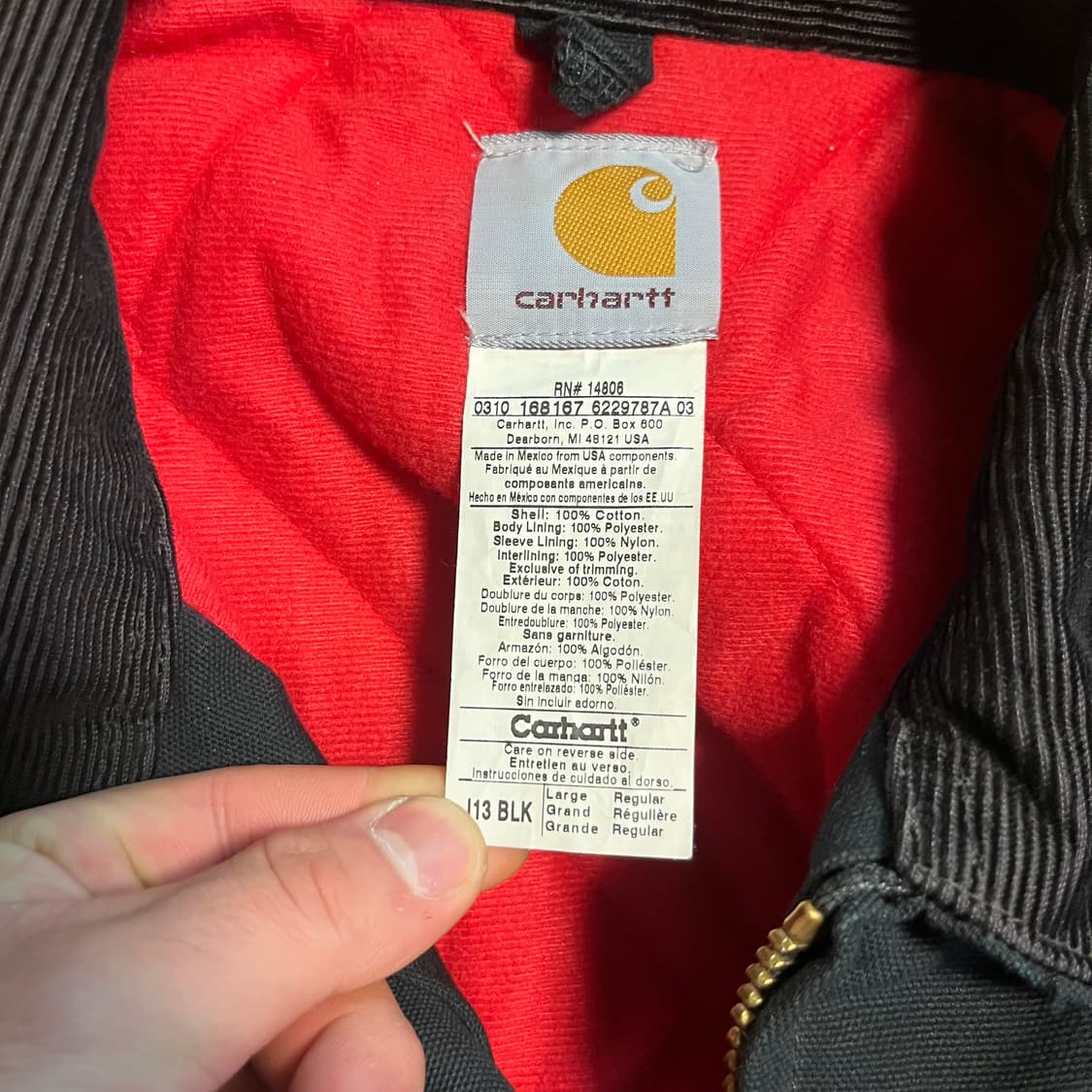 [L] 칼하트 US 싼타페 J14 BLK 상품이미지4