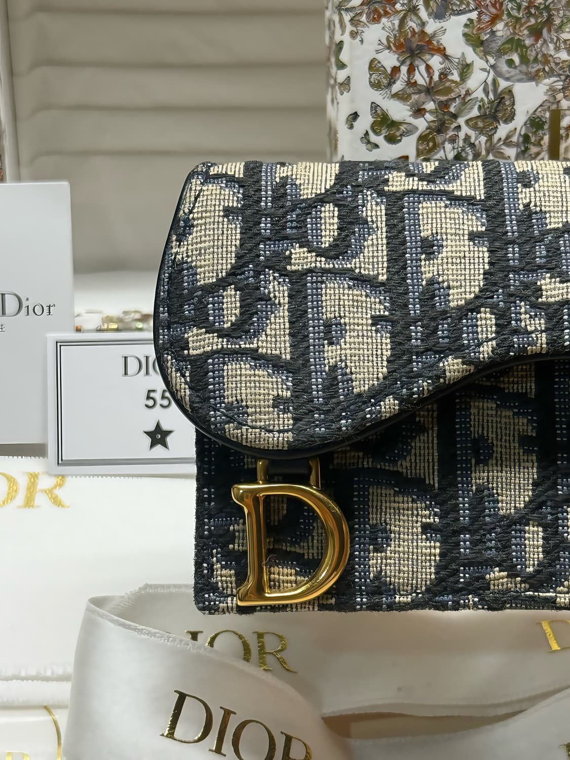 [풀구성 / 상태 최상] 디올 오블리크 새들 플랩 여성 카드지갑 상품이미지5