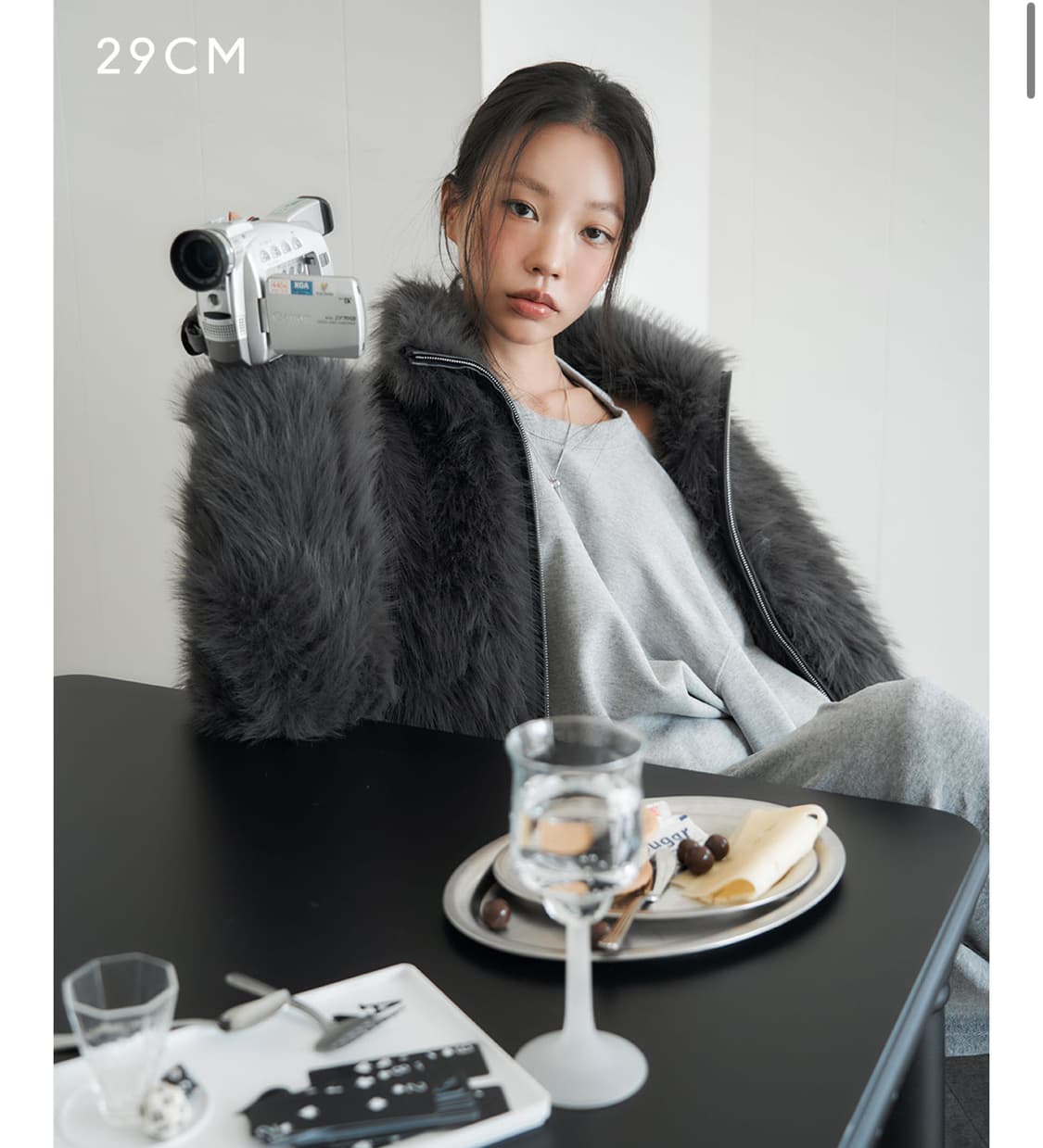 구매) lcdc 그레이 퍼자켓 구매해요 상품이미지1