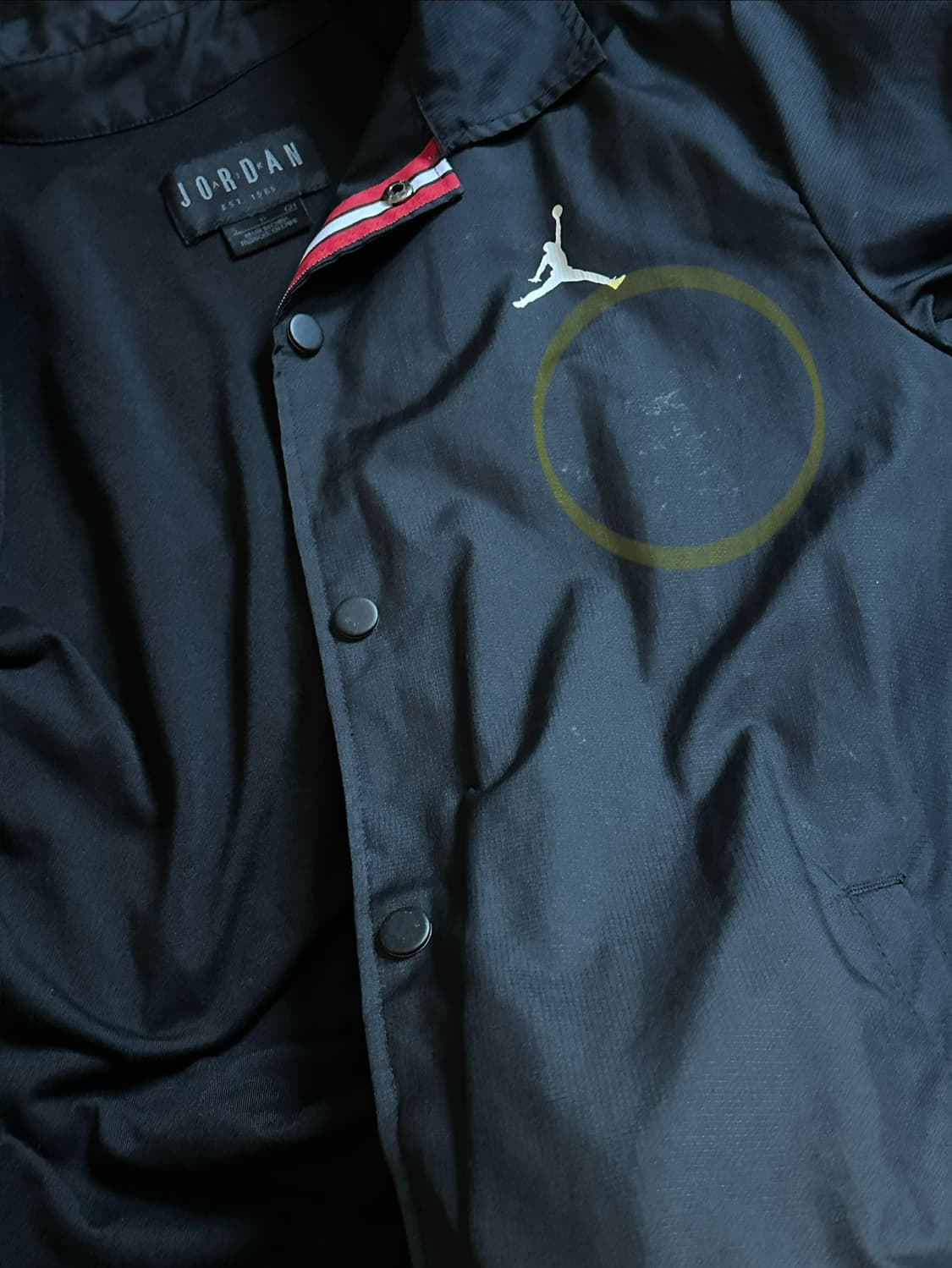 조던 x 파리 생제르맹 코치 자켓 블랙 화이트 S 상품이미지4