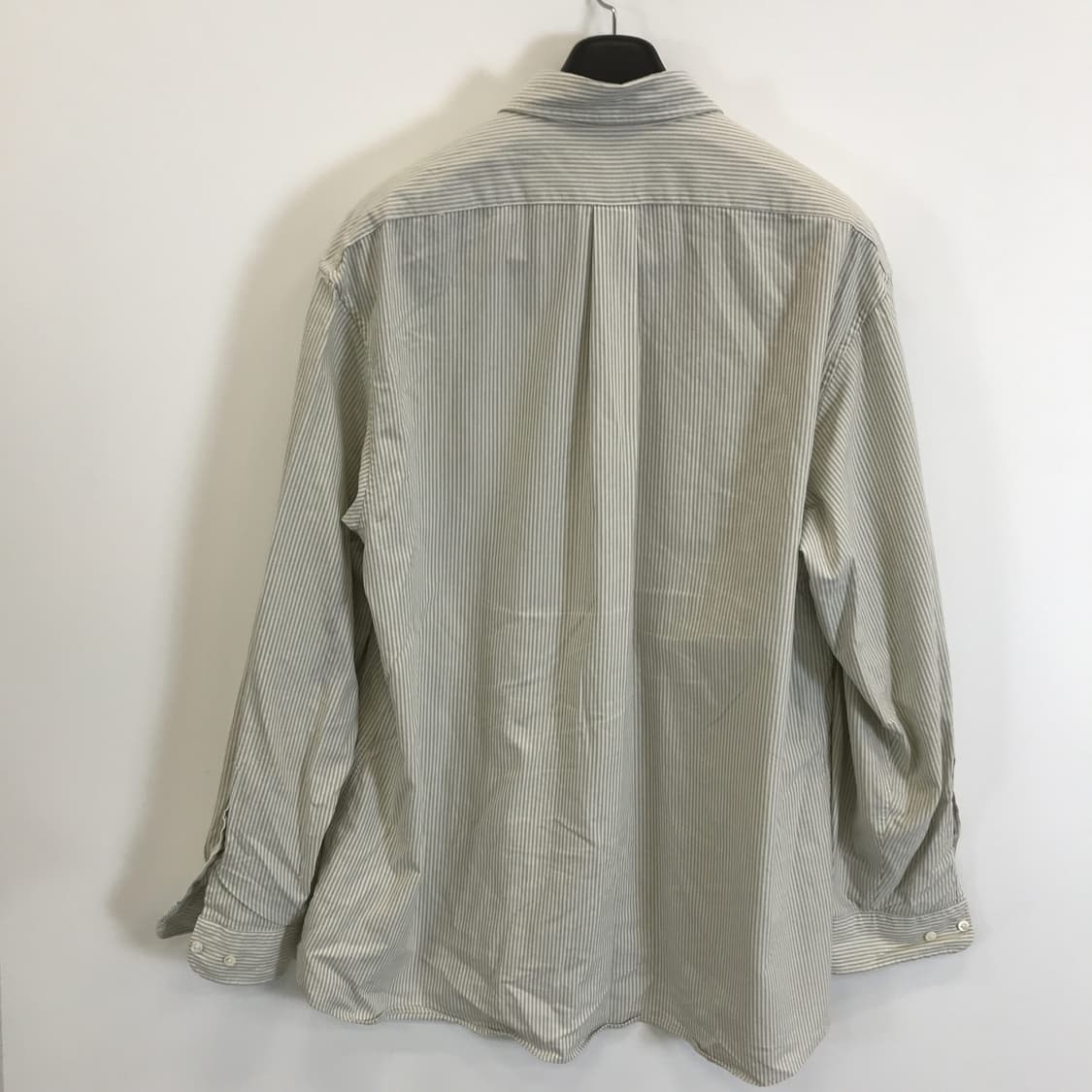 토마스모어 스트라이프 셔츠 그레이그린 [L] 상품이미지3