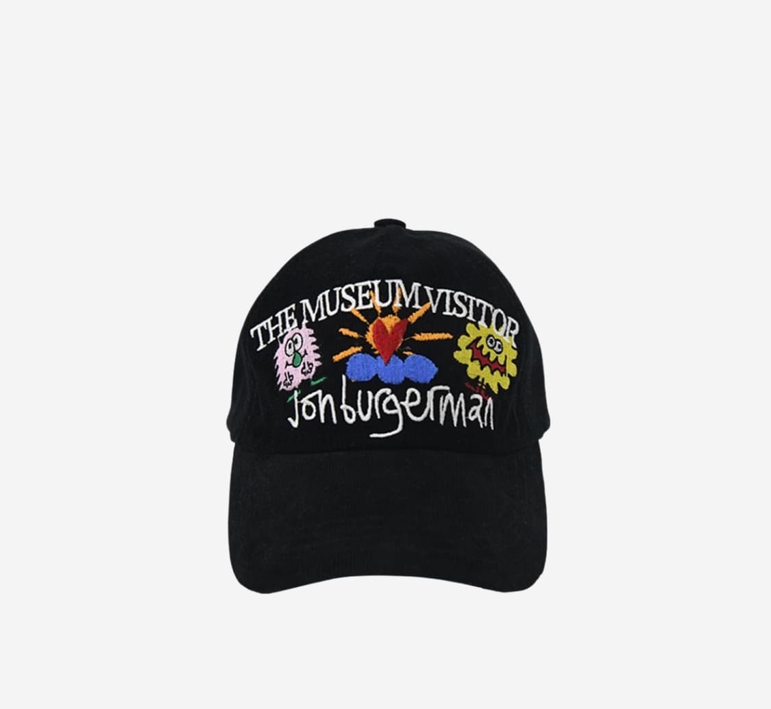 더뮤지엄비지터x존버거맨 핑키윙키&찰리 볼캡 블랙 상품이미지1